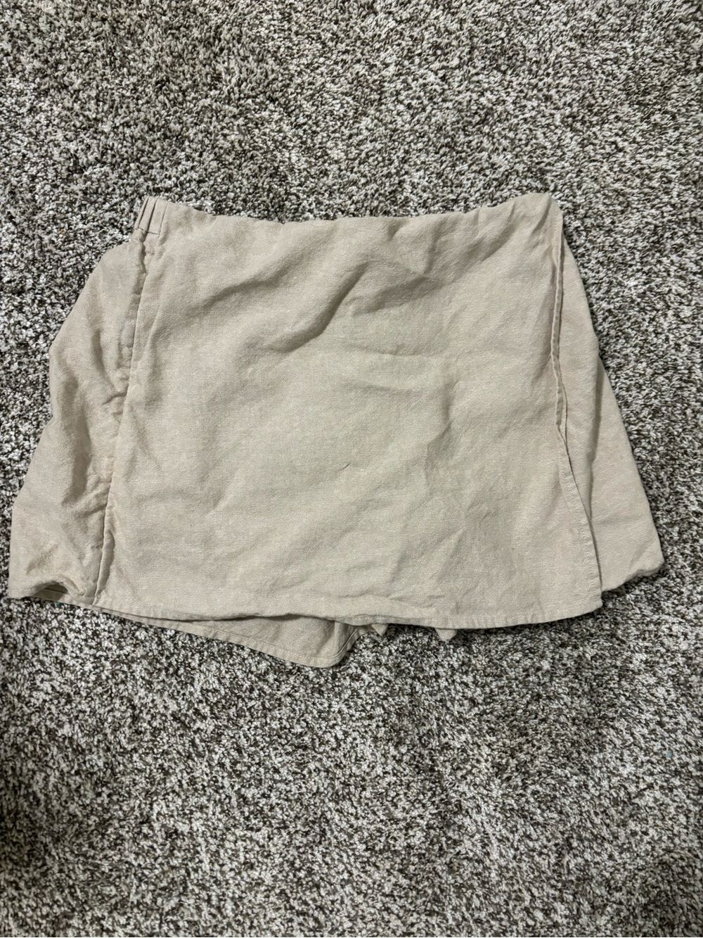 Old Navy Linen-Blend Neutral Beige Skort